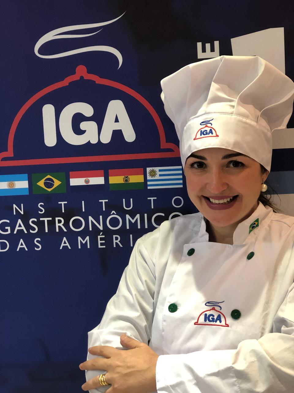 Certificado de formação em gastronomia de Anne Ferri